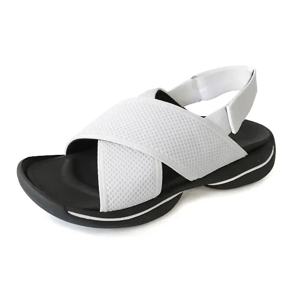 Re:getA R-3097 Mesh Cross-Belt Sandals (Women)