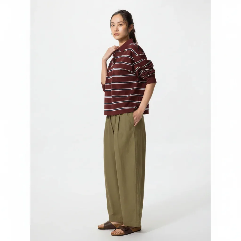 UniQlo Cotton Volume Easy Pants 487589 Japan best brand