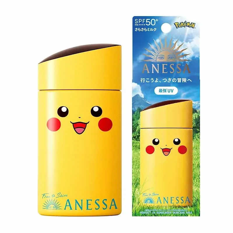 ANESSA Perfect UV Skincare Milk – Pokémon Limited Edition (Pikachu) | SPF 50+ PA  60ml