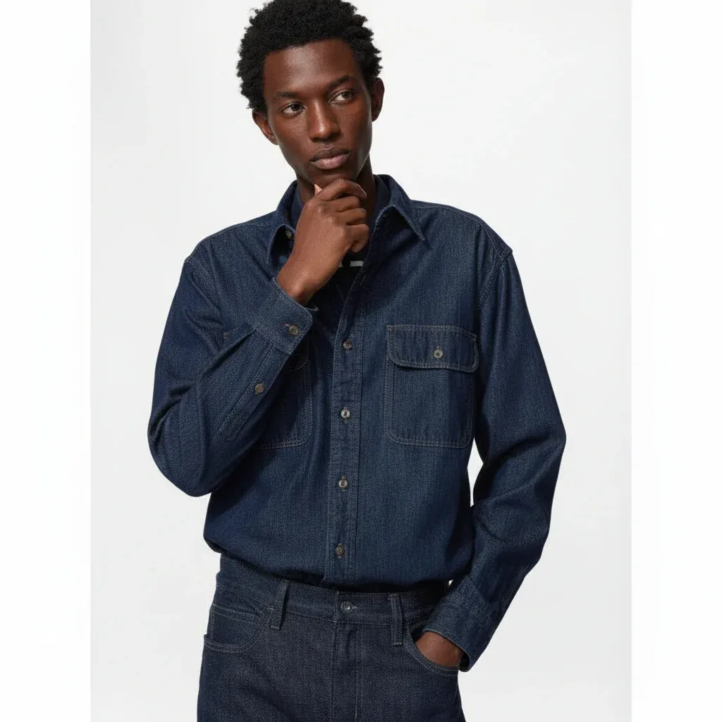 UniQlo Denim Shirt 486612 Japan best brand