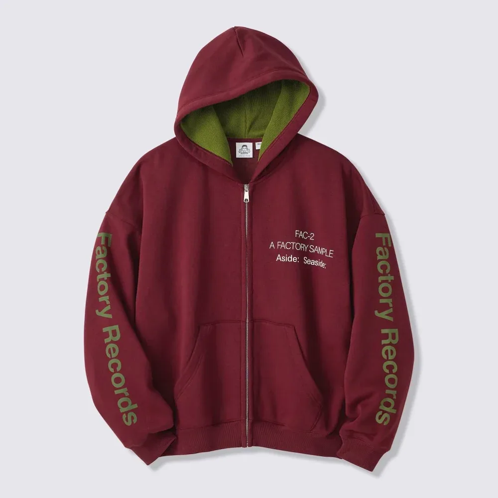 GU Heavyweight Sweatshirt Full-Zip Parka Factory Records PF 361482 Japan best brand
