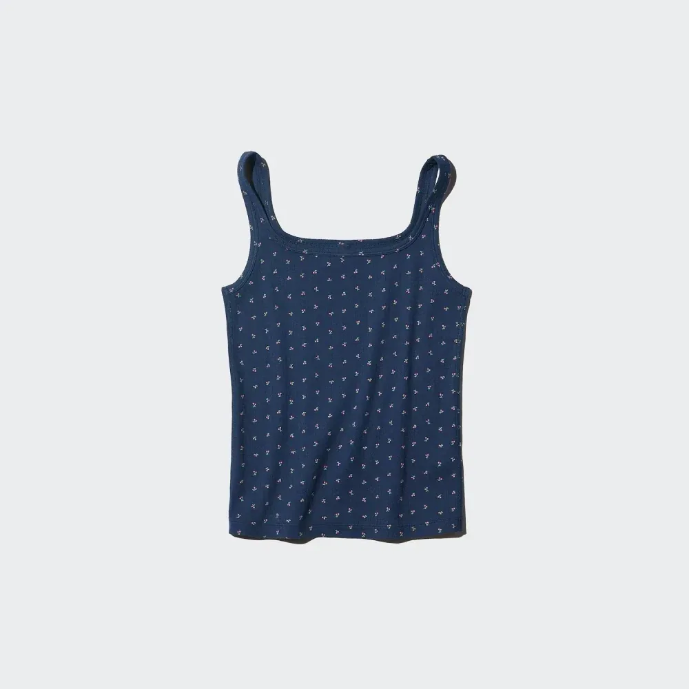 UniQlo Pointelle Tank Top Cherry Print 484228 japan best brand