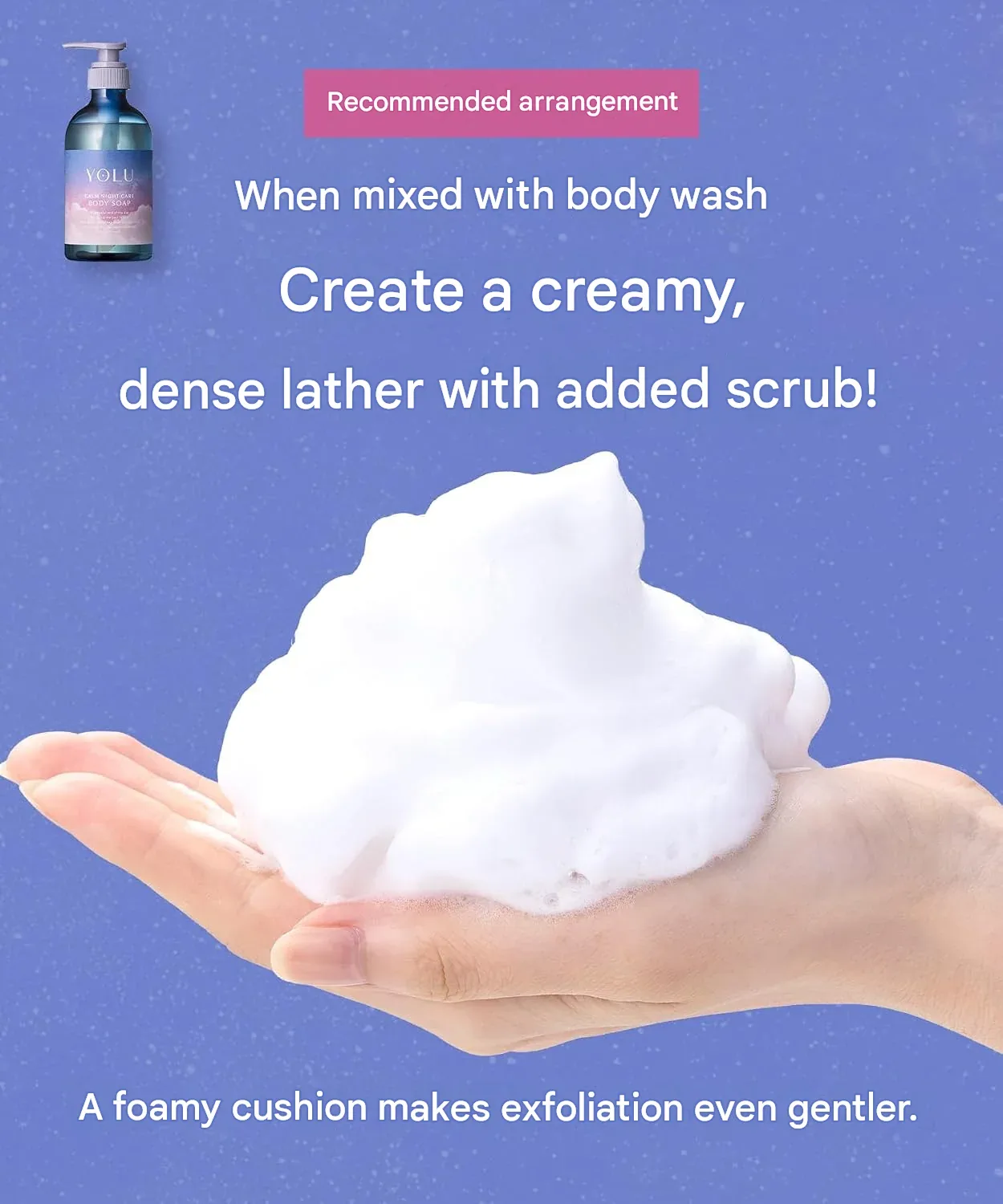 YOLU Calm Night Care Body Scrub – Cedarwood & Vanilla 250 g.