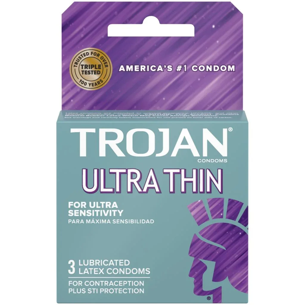 Trojan Ultra Thin 3 Count Condoms