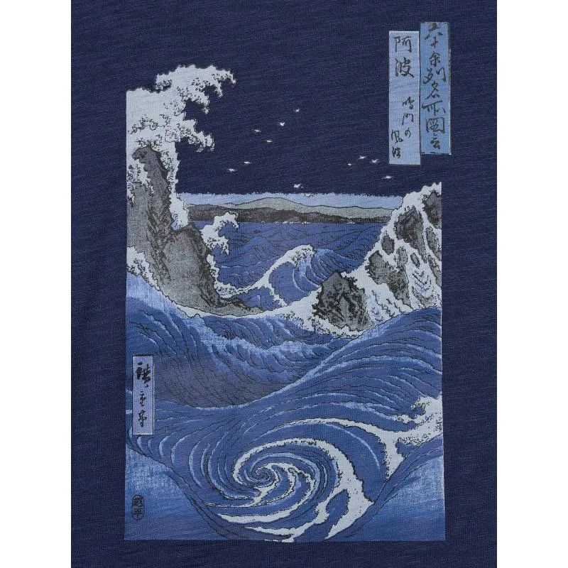UniQlo Ukiyo-e Blue UT 485073 Japan best brand