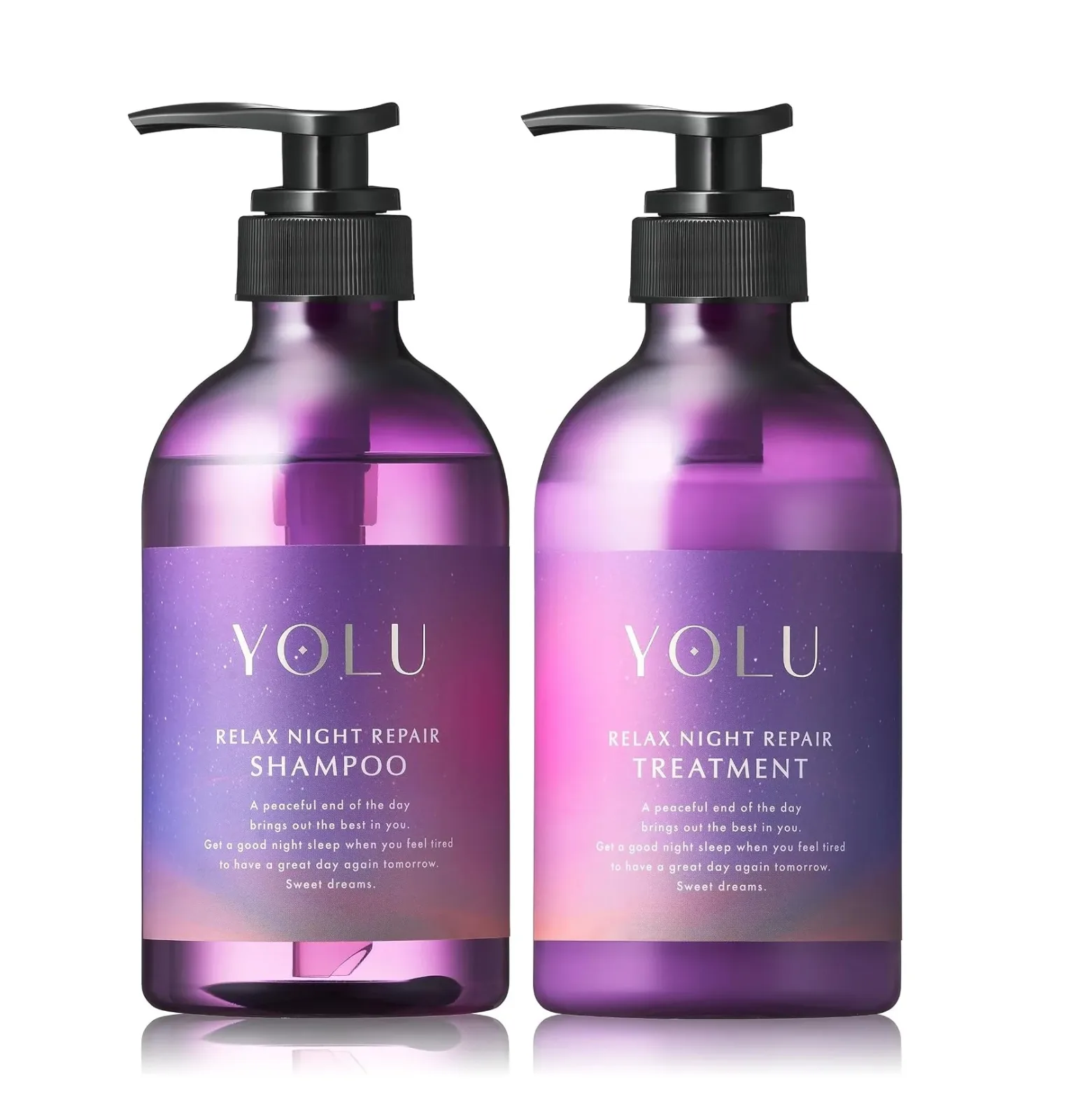 YOLU Relax Night Repair Shampoo & Treatment – Fig Fragrance (Choose Your Option) (400ml each)