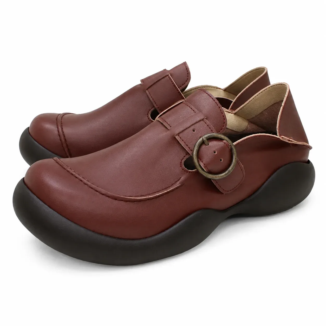 RegettaCanoe Women's Belt Design 2-Way Shoes - CJOS-6305A