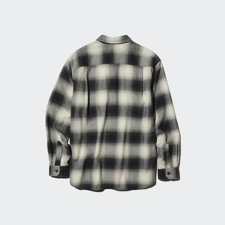 UniQlo Flannel Shirt / Ombre Check 486601 Japan best brand