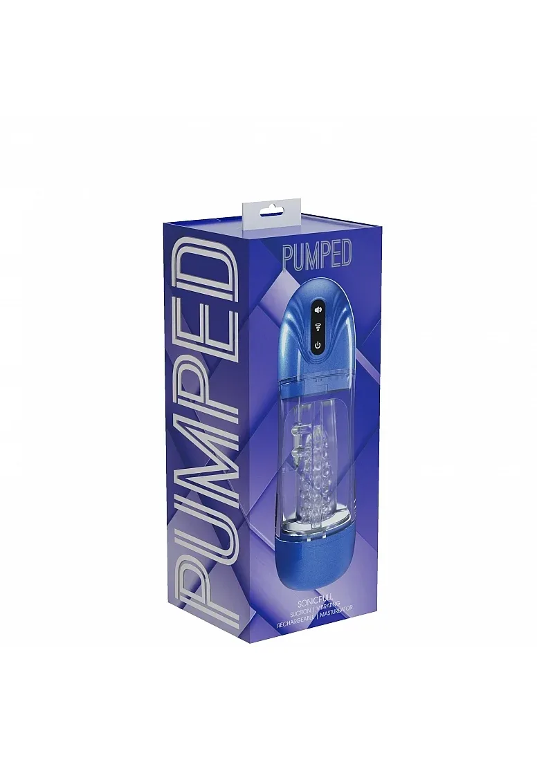 PUMPED SonicPull Masturbator - Blue