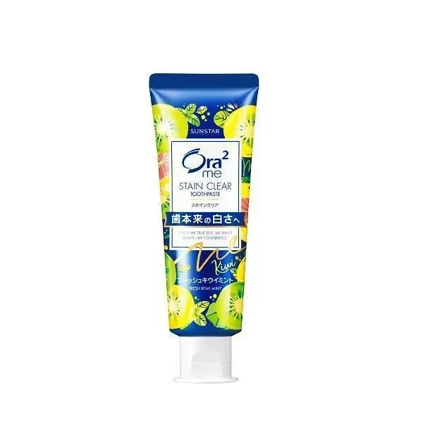 Sunstar Japan Ora2 me Toothpaste, Fresh Kiwi Mint / Sakura Mint, 130g