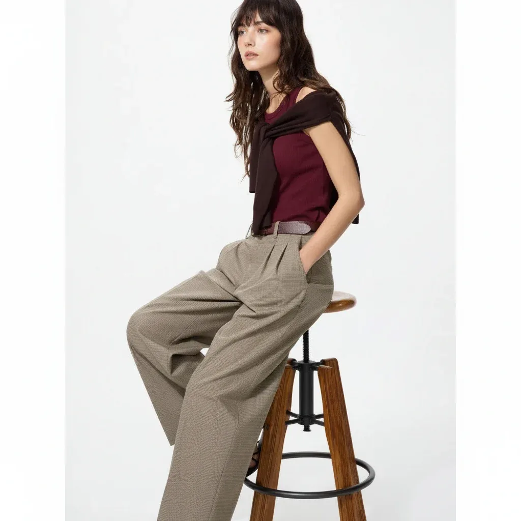 UniQlo Smart Wide Straight Pants 489415 Japan best brand