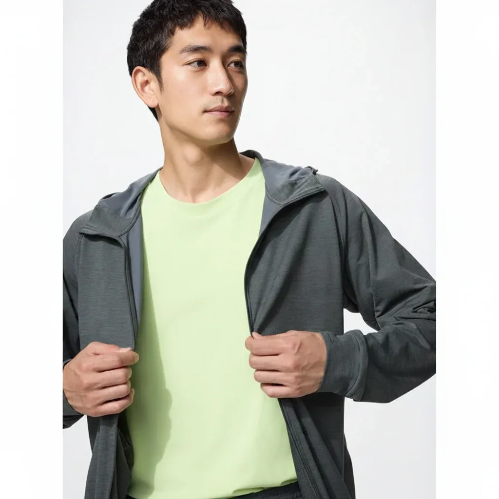 UniQlo Ultra Stretch Dry EX Full Zip Parka 475387 Japan best brand