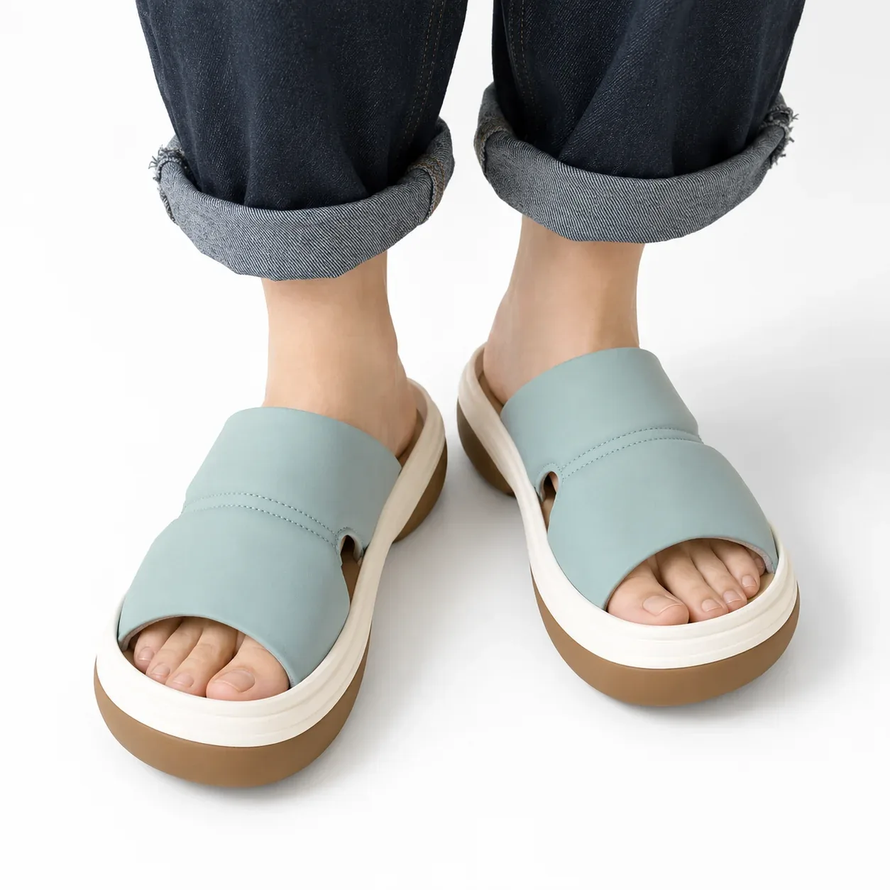 RegettaCanoe Women's Fluffy Puffy Sandals - CJFT-008