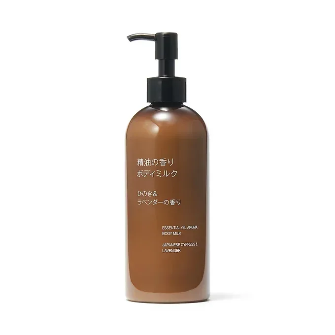 MUJI Aromatic Essential Oil Body Milk – Hinoki & Lavender 300mL