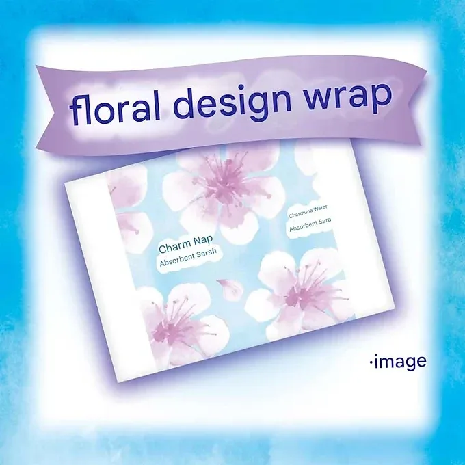 Charm Nap Absorbent Pads – Light Flow, Unscented, 15 cc, 19 cm, 32 Sheets x 2