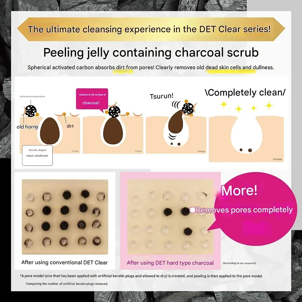 DET Clear Bright & Peeling Jelly Charcoa 180ml