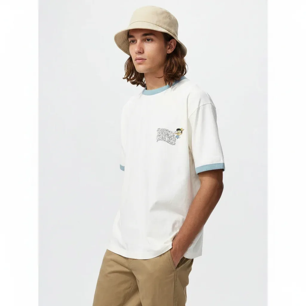 UniQlo Magic for All Icons UT Relax Fit Ringer T-Shirt – Pinocchio & Figaro 485482 Japan best brand