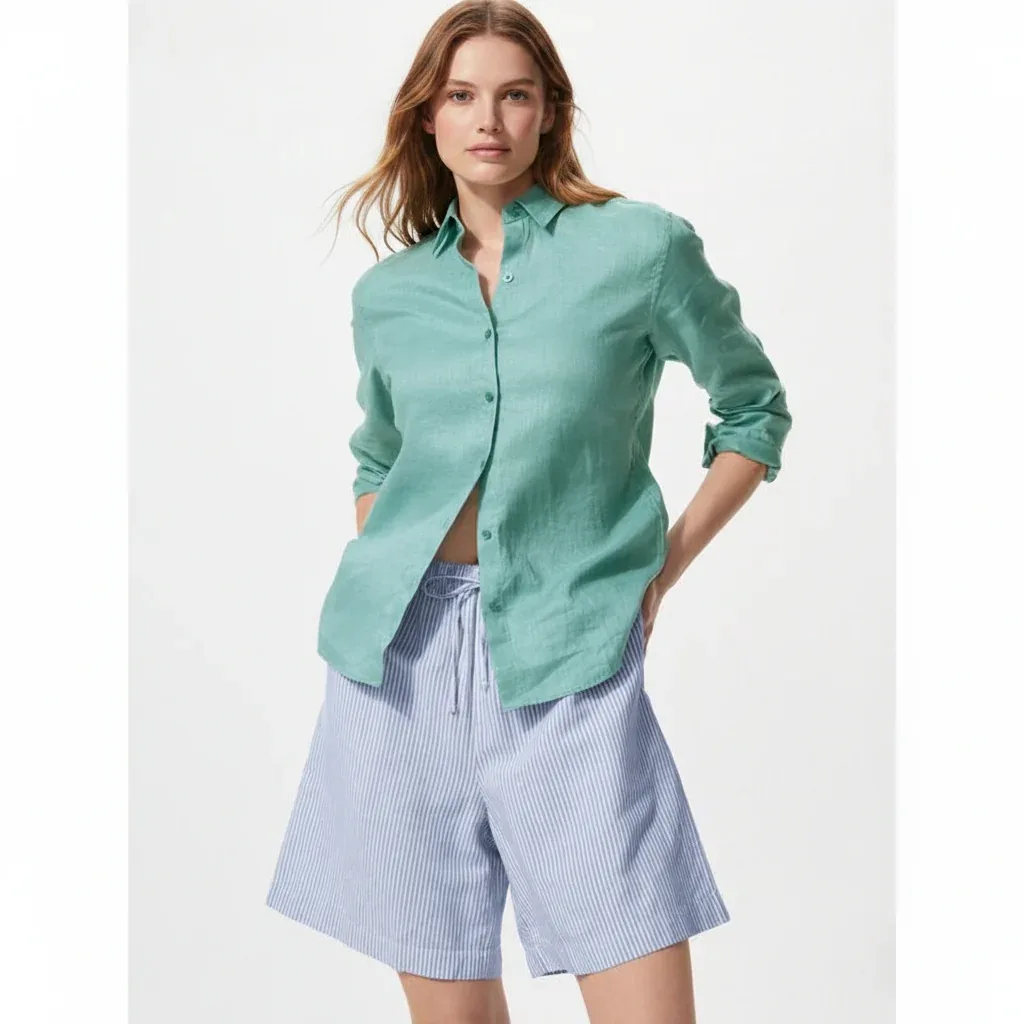 UniQlo Linen Blend Easy Short Pants 485575 Japan best brand
