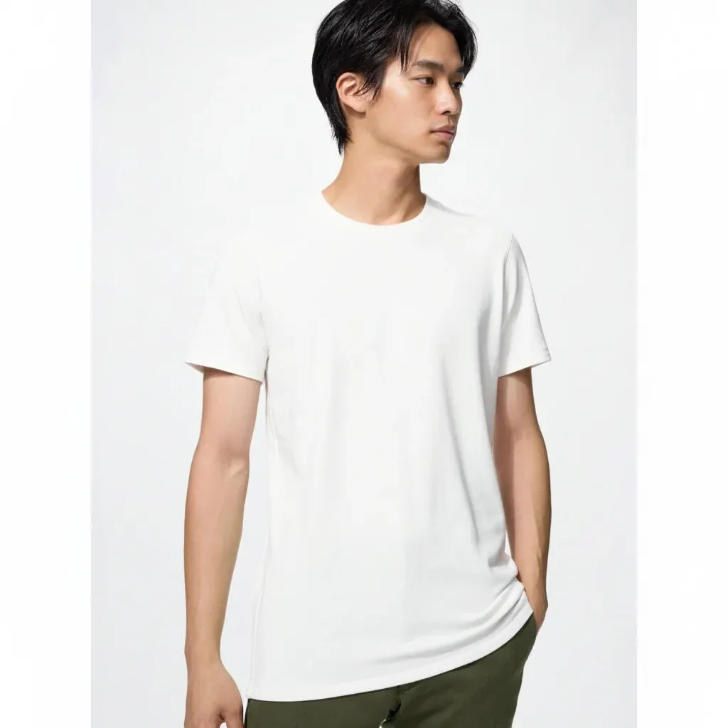 UniQlo Ultra Warm HEATTECH Cotton Crew Neck T-Shirt 491993 Japan best brand