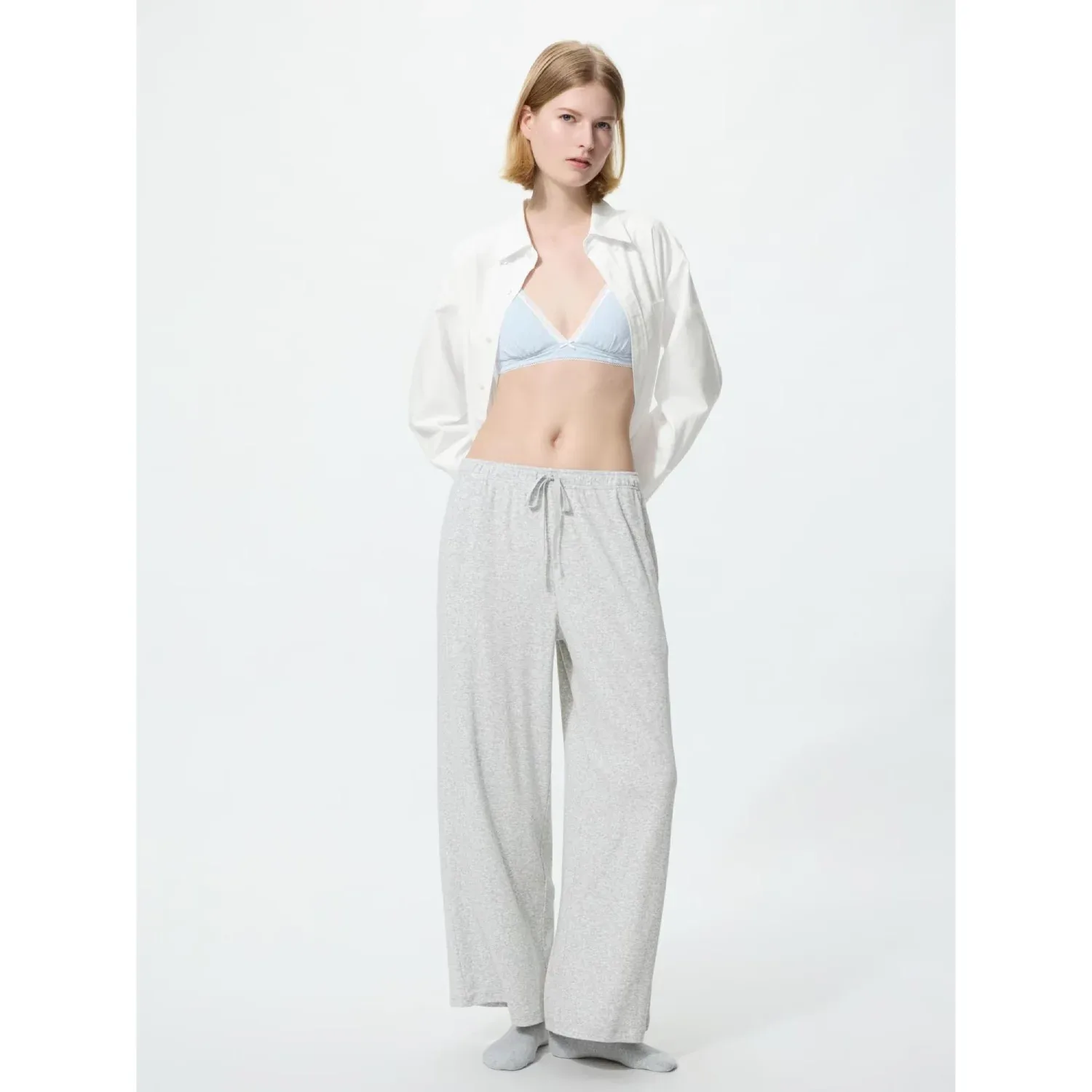 UniQlo Rib Wide Easy Pants 486317 Japan best brand