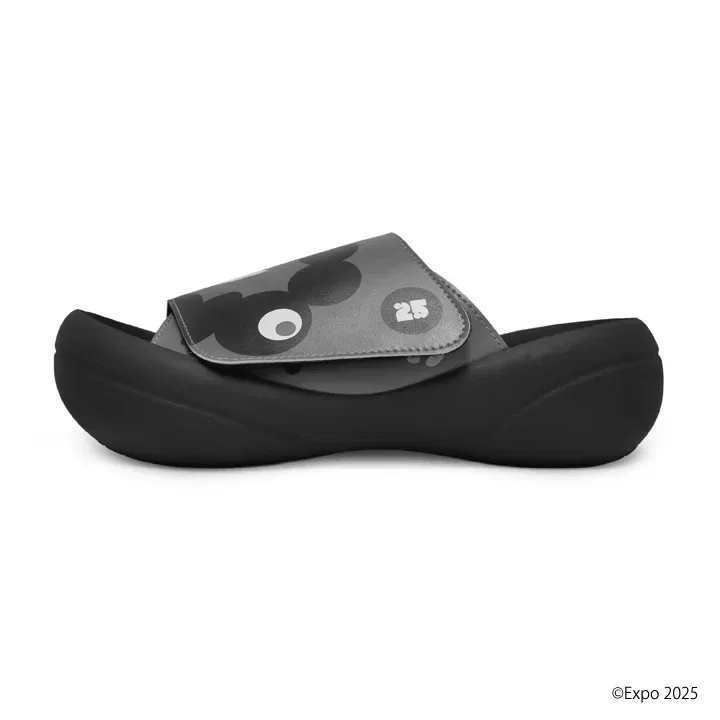 RegettaCanoe EXPO2025 Black Myaku-Myaku Big Foot Men’s Sandals - MYK-BFb