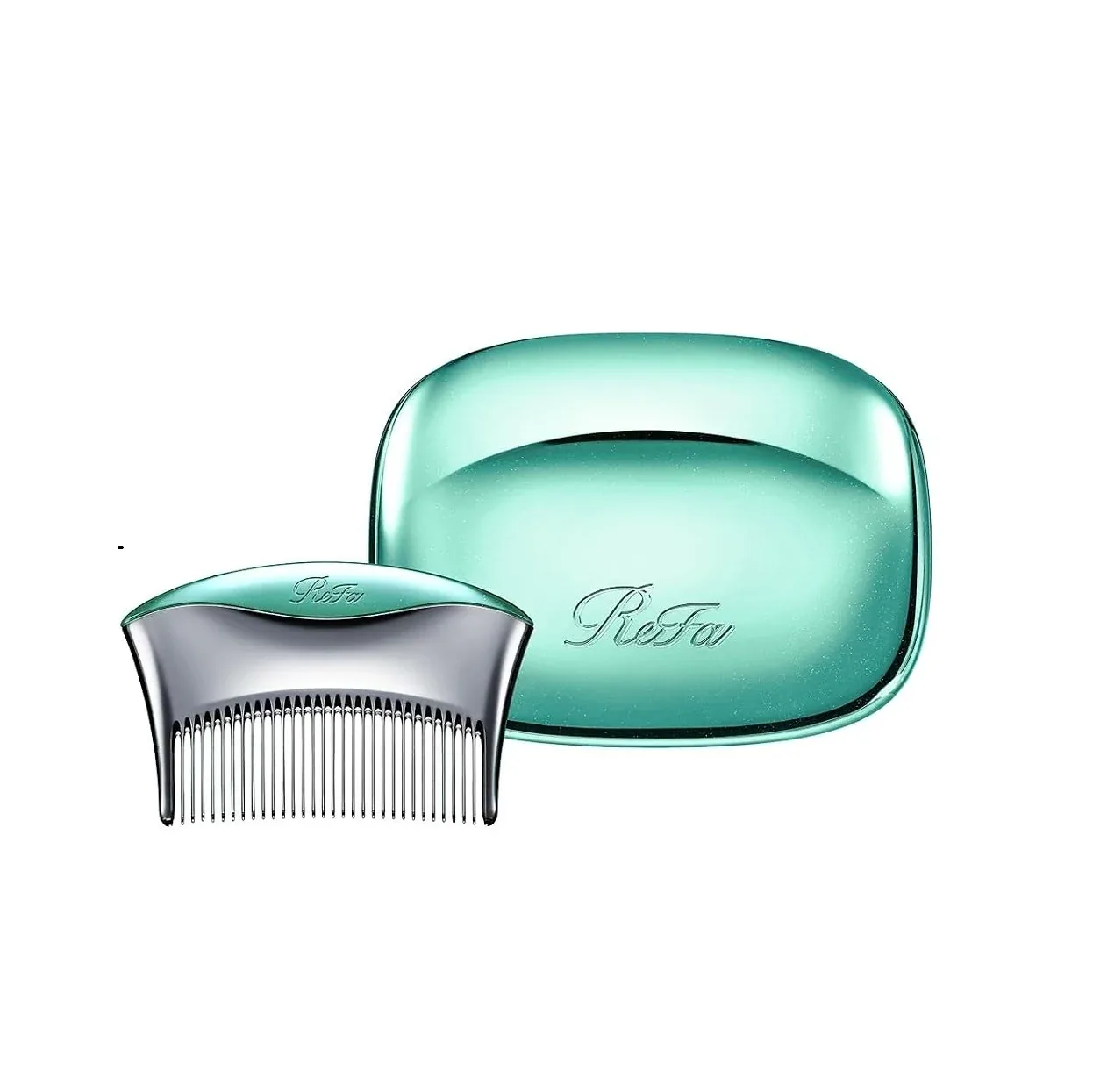 ReFa Marquise Compact Hair Comb & Mirror – Emmint Green