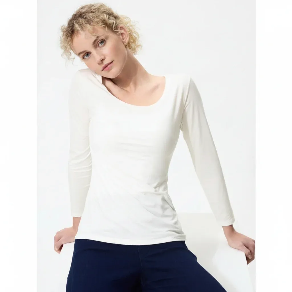 UniQlo Heattech U-Neck T-Shirt (3/4 Sleeves) 478936 Japan best brand
