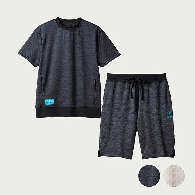 Colantotte RESNO MAGNE Recovery Wear PLUS – Short Sleeve Top & Shorts Set