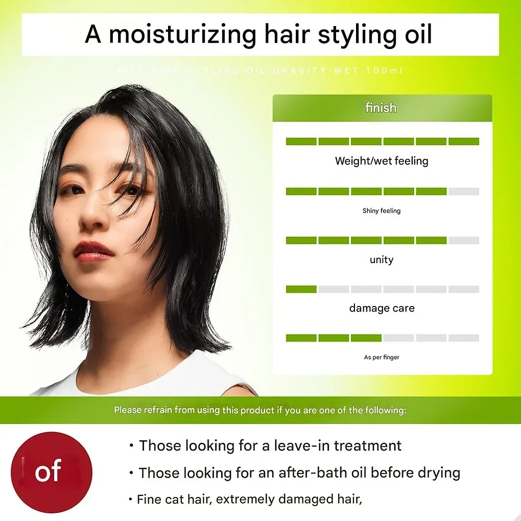 NILE Styling Oil Hair Oil Wet Hair Wet Gravity Wet (CALIFORNIA Scent) (90 ml)