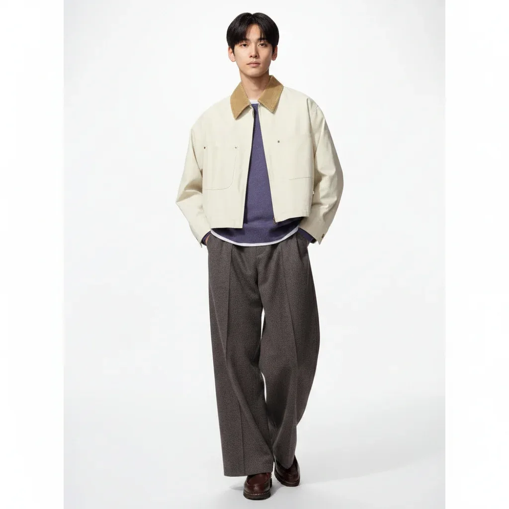 UniQlo Brushed Jersey Wide Pants / Herringbone 489395 Japan best brand