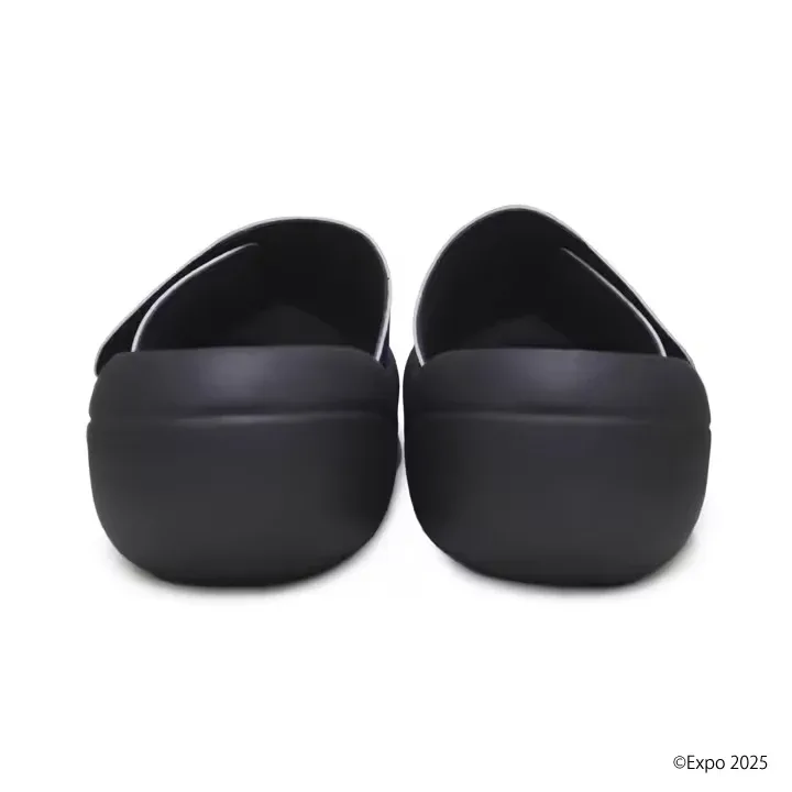 RegettaCanoe EXPO2025 Black Myaku-Myaku Big Foot Men’s Sandals - MYK-BFb