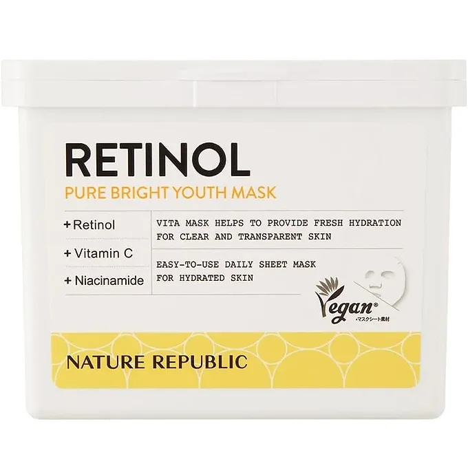 NATURE REPUBLIC Cube Sheet Mask (Retinol)  220 ml