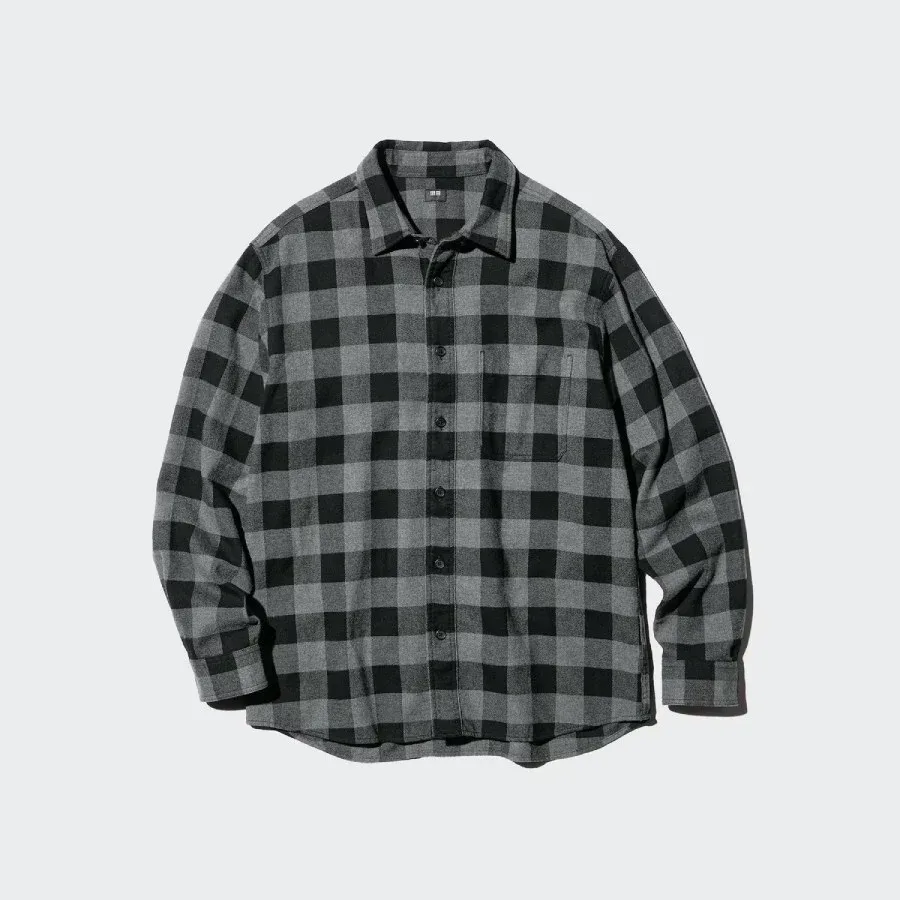 UniQlo Flannel Shirt / Block Check 486599 Japan best brand