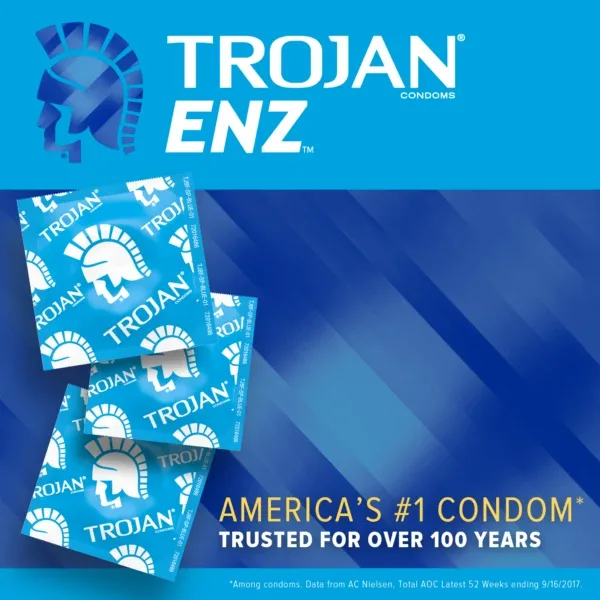Trojan Enz Lubricated 3 Count Condoms