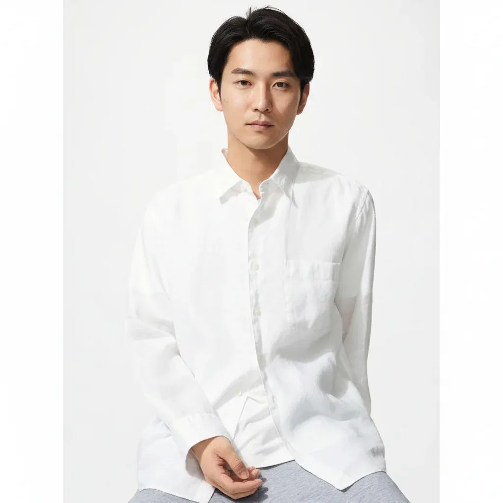 UniQlo Premium Linen Shirt 482431 Japan Best Brand
