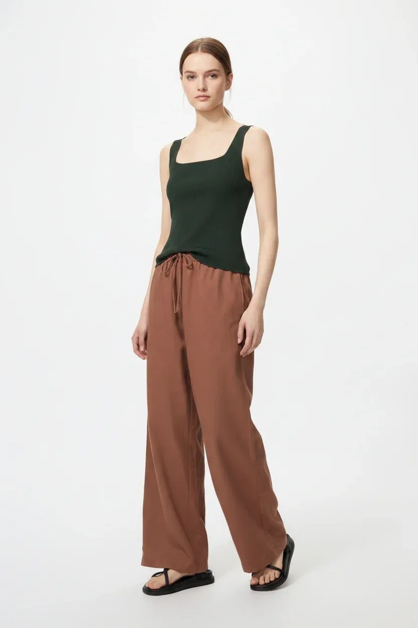 UniQlo Linen Blend Easy Pants 473791/482246 Japan best brand