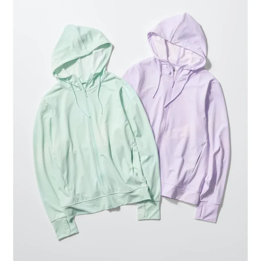 UniQlo AIRism UV Cut Mesh Full-Zip Parka 485327 Japan Best Brand