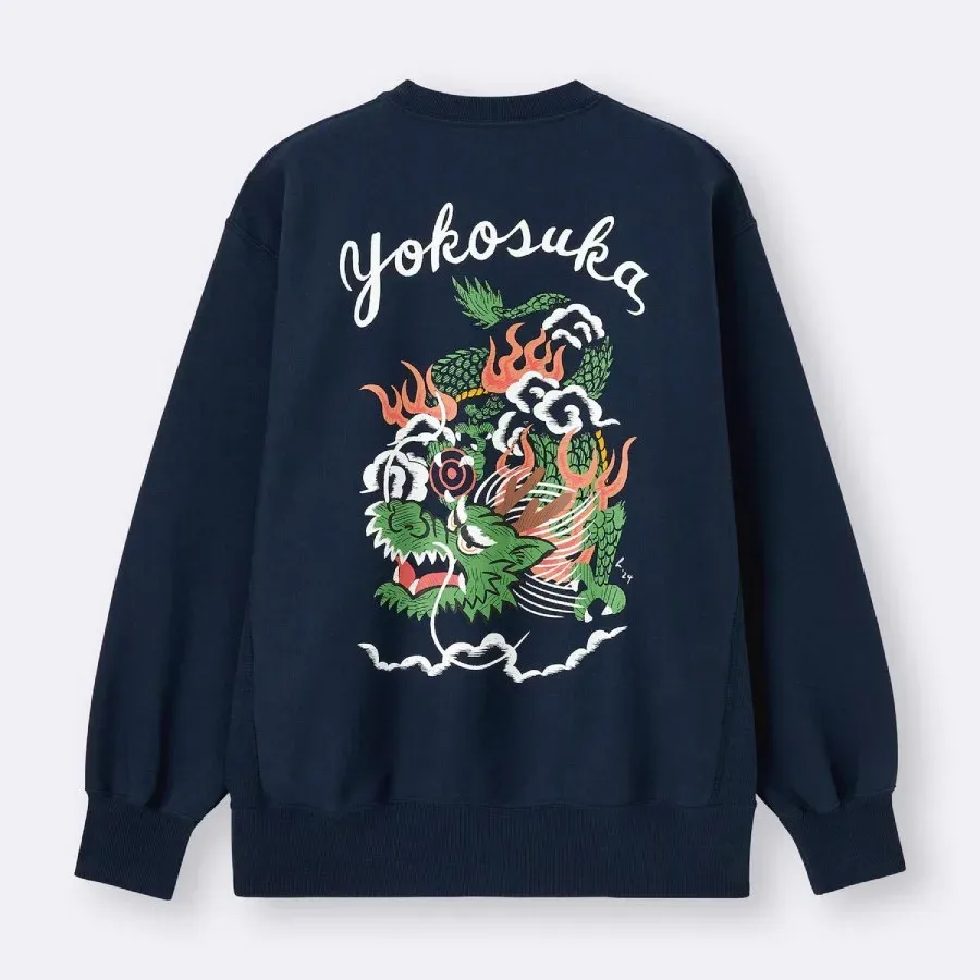 UniQlo Heavyweight Sweat Pullover Hiromichi Yokochi 358593 Japan best brand