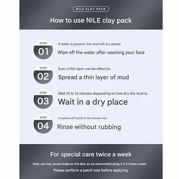 NILE Mud Pack – Pore-Cleansing & Peeling Clay Mask (70g)