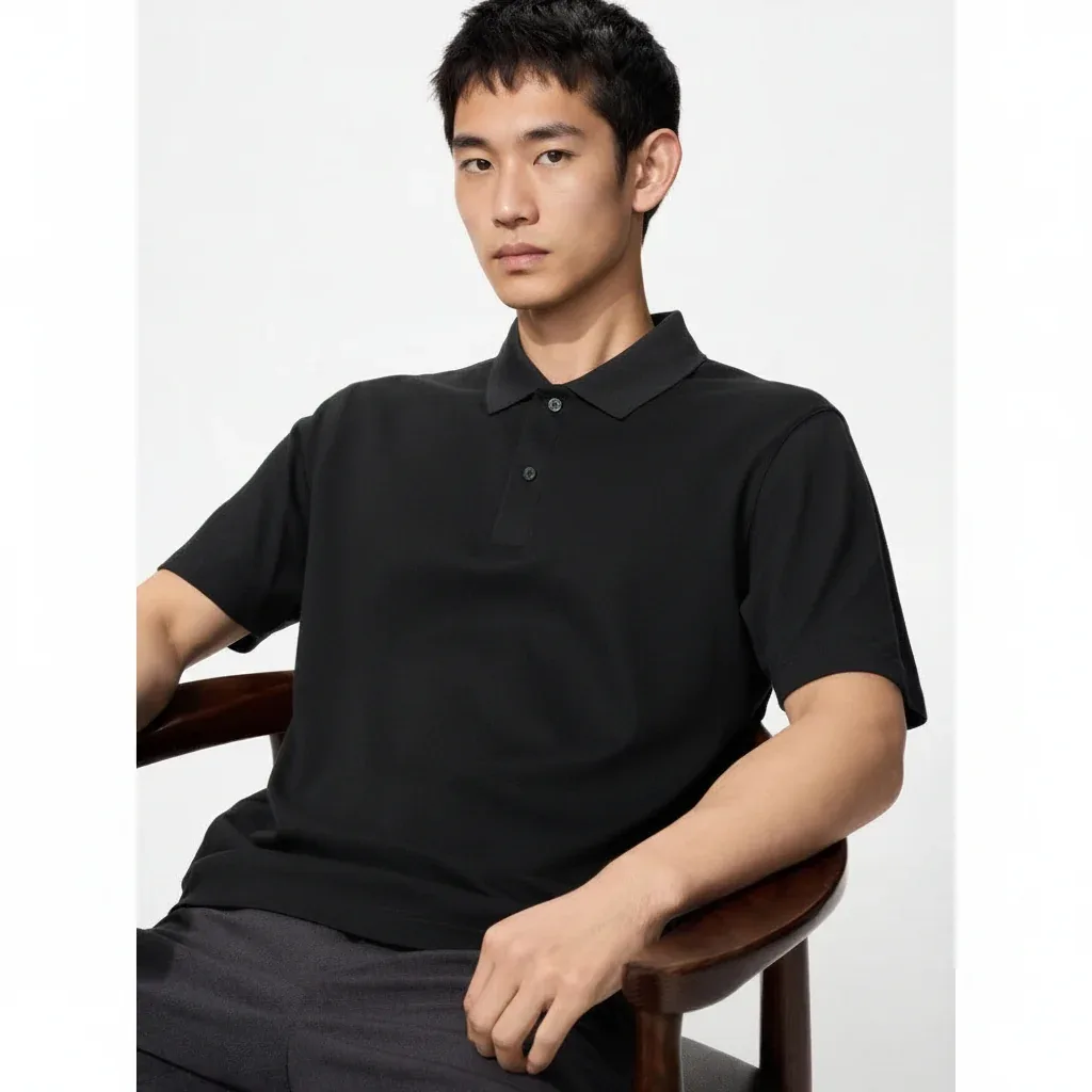 UniQlo AIRism Cotton Piqué Polo Shirt 479724 Japan best brand
