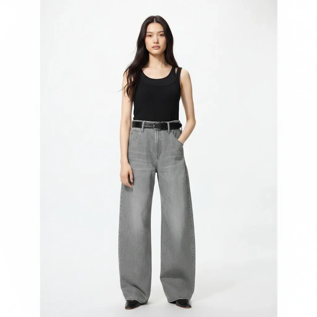 UniQlo Baggy Curve Jeans 482280 Japan best brand