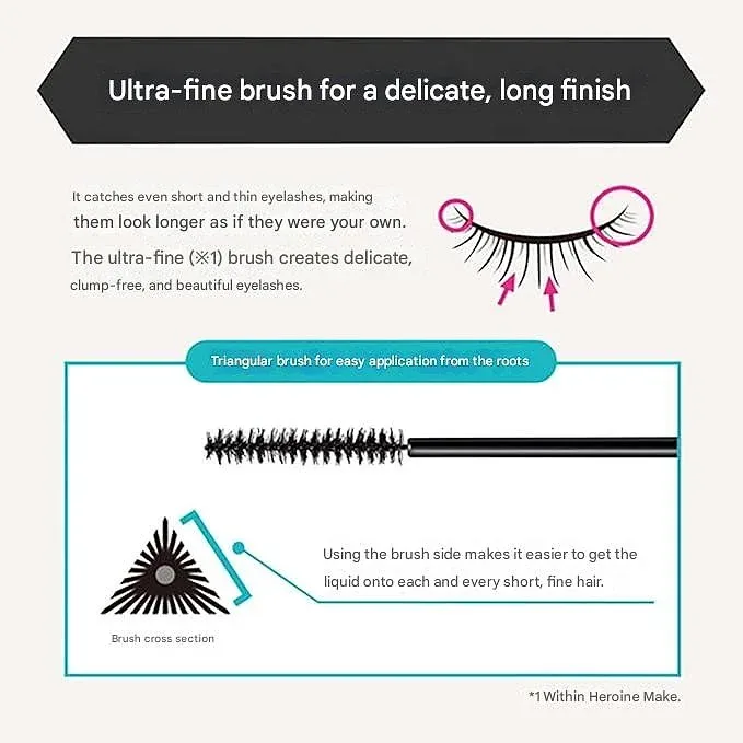 Heroine Make — Kiss Me Mascara (Black / Brown) — 4.5 g