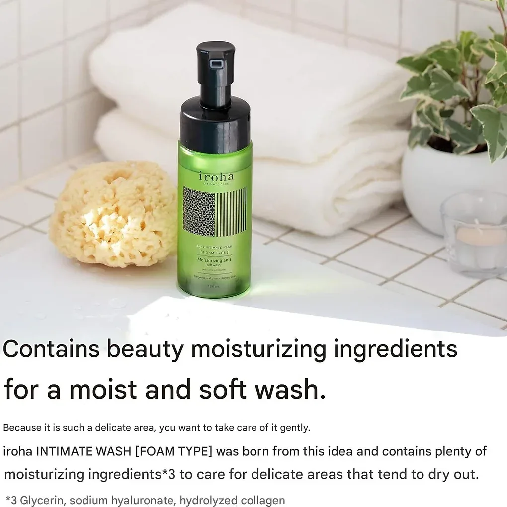 iroha Delicate Zone Soap, Intimate Wash, Foam Type 5.1 fl oz (150 ml)