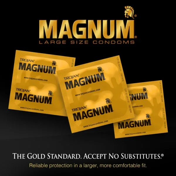 Trojan Magnum 3 Count Condoms