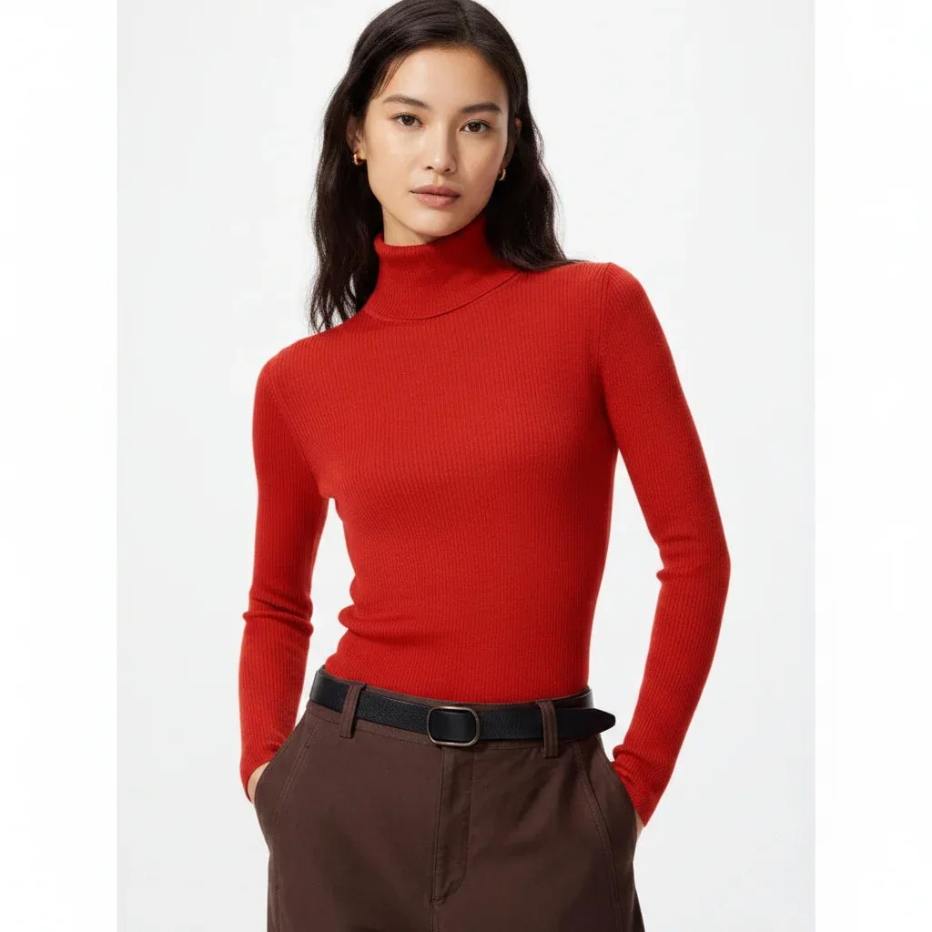 UniQlo Merino Ribbed Turtleneck Sweater 469426 Japan best brand