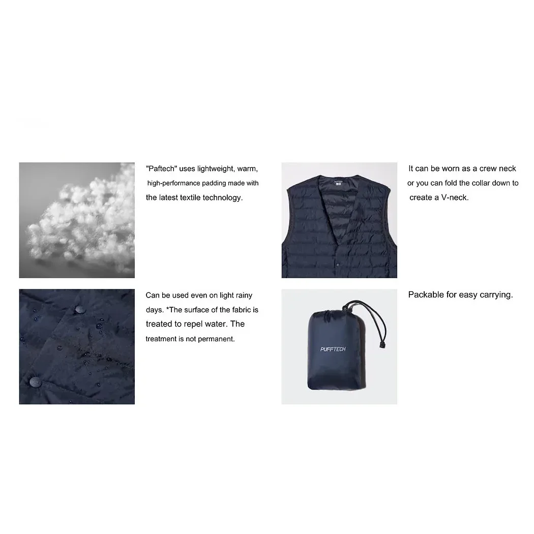 UniQlo Pufftec Compact Vest 470061/478272 Japan best brand