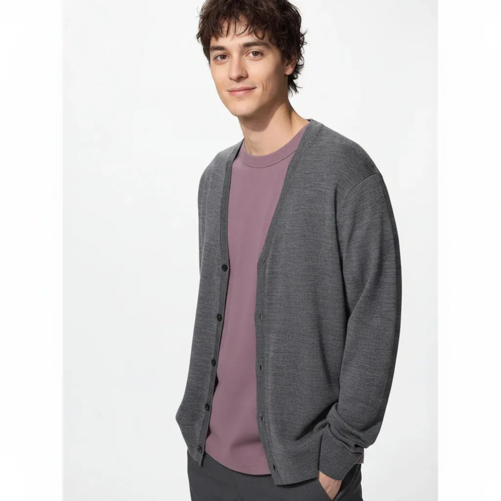 UniQlo Merino V-Neck Cardigan 478539 Japan best brand