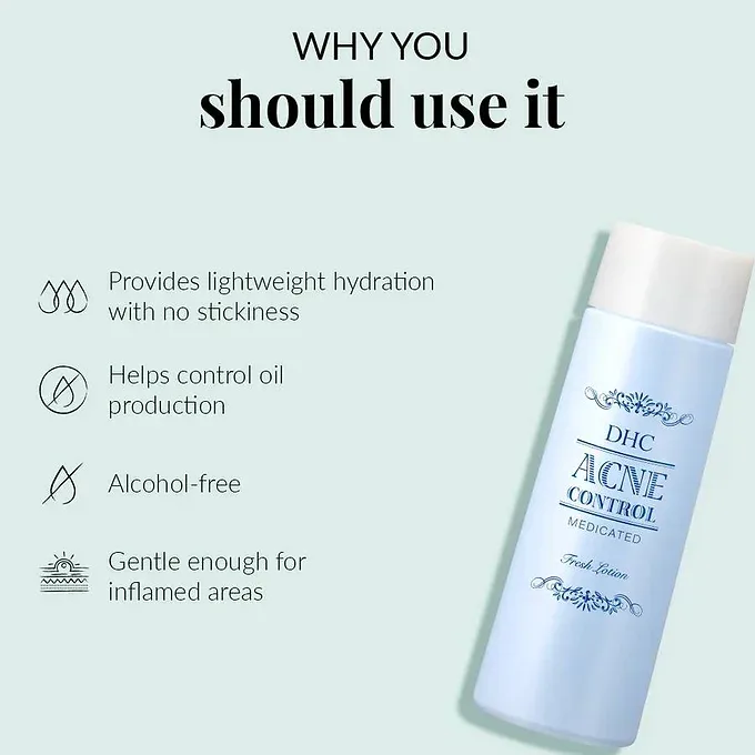 DHC Medicated Acne Control Fresh Lotion, 6.3 fl oz (160 ml)