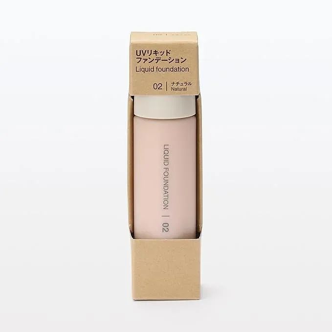 MUJI UV Liquid Foundation SPF40 PA++++ – Natural, 1.0 fl oz (30 ml)