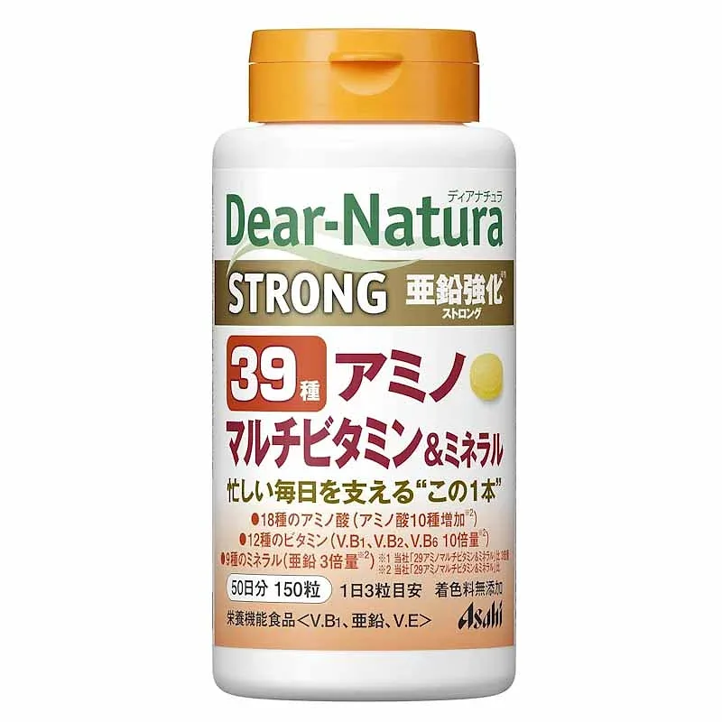 Dear-Natura Asahi Strong 39 Amino Multivitamin & Mineral, 150 Tablets (50-Day)